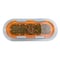 Truck-Lite Led, Yellow Oval, 26 Diode, Auxiliary Turn Signal, Gray Flange Mount, Fit N Forget S.S., 12V 60272Y - alternate 4